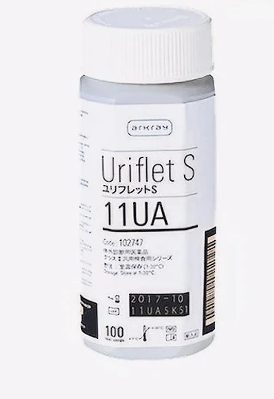 Тестові смужки Uriflet S 11 UA – Тест-смужки для аналізу сечі, Каталожний номер 102747, Виробник АРКРЕЙ Фекторі, Японія